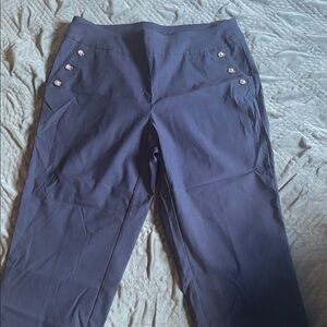 Counterparts Navy Stretch Pantsuit